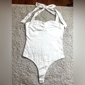 WOMENS HEYSON BODYSUIT SIZE LARGE WHITE